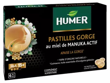 Humer Manuka Honey Throat Lozenges 16 Lozenges