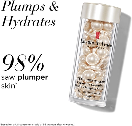 Elizabeth Arden Hyaluronic Acid Ceramide Capsules Hydra-Plumping Serum Gift Set For Women 