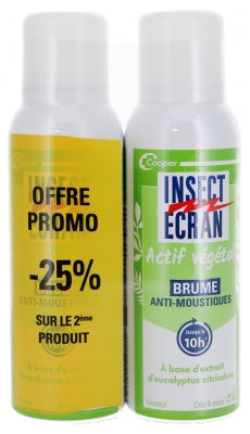 Insect Ecran Actif Végétal Anti-Mosquito Mist Set Of 2 X 100 Ml