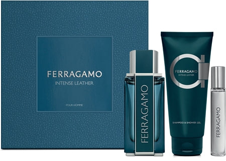 Ferragamo Intense Leather Gift Set For Men 