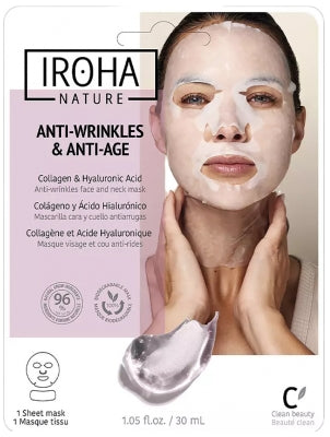 Iroha Nature Anti-Wrinkles And Anti-Age Face And Neck Mask 30Ml