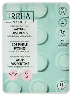 Iroha Nature Sos Pimple Patches 18 Patches