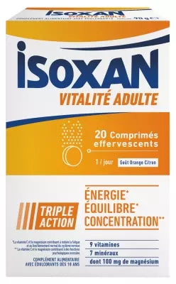 Isoxan Vitality Adult 20 Effervescent Tablets