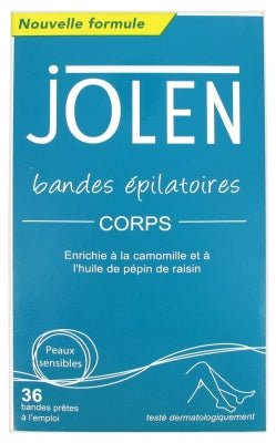 Jolen Body Hair Removal Strips 36 Strips