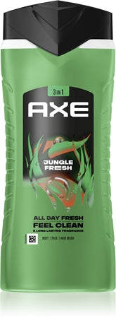 Axe Jungle Fresh Shower Gel For Face, Body, And Hair 