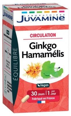 Juvamine Circulation Gingko Hamamelis 30 Capsules