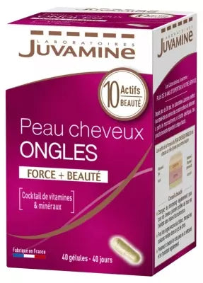 Juvamine Skin Hair Nails 40 Capsules