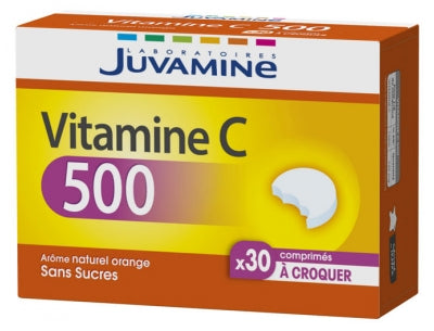 Juvamine Vitamine C 500 30 Tablets To Crunch