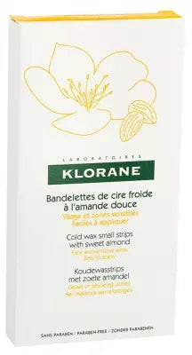 Klorane 6 Double Cold Wax Small Strips With Sweet Almond