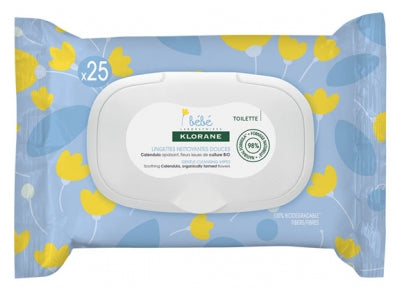 Klorane Baby 25 Gentle Cleansing Wipes