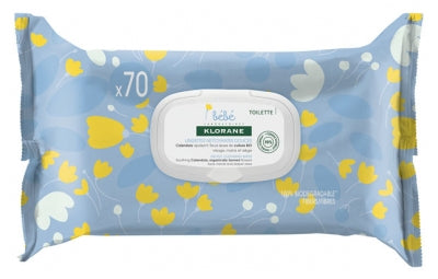 Klorane Baby 70 Gentle Cleansing Wipes