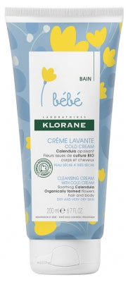 Klorane Baby Cleansing Cream With Cold Cream 200Ml