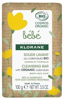 Klorane Baby Cleansing Bar Organic 100 G