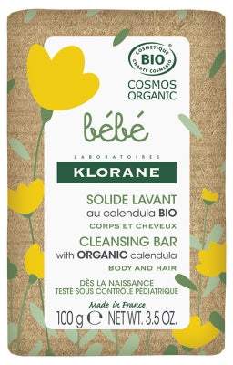 Klorane Baby Cleansing Bar Organic 100 G