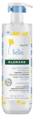 Klorane Baby No-Rinse Cleansing Water 750Ml