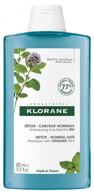 Klorane Detox - Normal Hair Shampoo With Mint Organic 400Ml