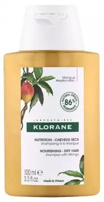 Klorane Nourishing - Dry Hair Mango Shampoo 100Ml