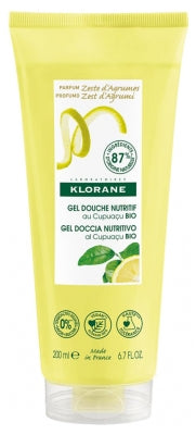 Klorane Nutrition Shower Gel With Organic Cupuaçu Butter Citrus Zest 200Ml