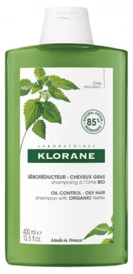 Klorane Organic Nettle Shampoo - Seboregulator Hair Fat 400Ml