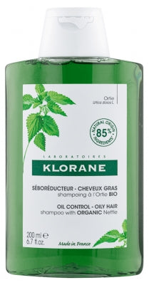 Klorane Shampoo With Organic Nettle - Oil Control Oily Hair 200Ml