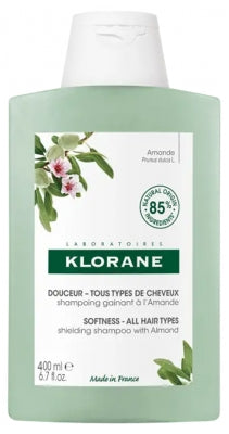 Klorane Softness - All Hair Types Shielding Shampoo With Almond 400Ml