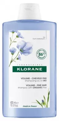 Klorane Volume - Fine Hair Shampoo With Organic Flax 400Ml