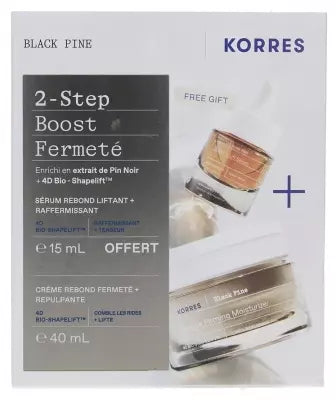 Korres Black Pine Crème Rebond Raffermissante Et Repulpante 40 Ml + Sérum Rebond Liftant Et Raffermissant 15 Ml Offert