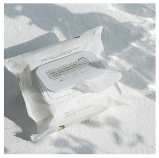Korres Intensive Deep Detox Cleansing Cloths 30 Wipes
