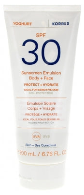 Korres Yoghurt Sunscreen Emulsion Body & Face Spf30 200 Ml