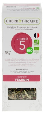 L'Herbôthicaire L'Herbô 5 Feminine Comfort Herbal Complex For Organic Herbal Tea 50G