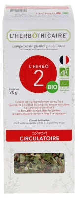 L'Herbôthicaire L'Herbô 2 Circulatory Comfort Herbal Complex For Organic Herbal Tea 70G