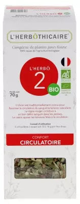 L'Herbôthicaire L'Herbô 2 Circulatory Comfort Herbal Complex For Organic Herbal Tea 70G