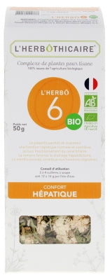 L'Herbôthicaire L'Herbô 6 Hepatic Comfort Herbal Complex For Organic Herbal Tea 50G