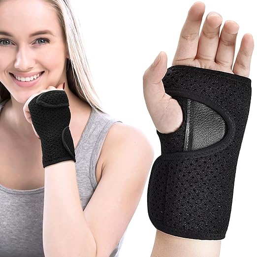 Thumb & Wrist Support Brace – Breathable Orthopedic Hand Splint for Sprains, Arthritis, Carpal Tunnel – Adjustable for Right & Left Hand
