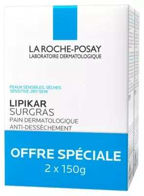 La Roche-Posay Lipikar Surgras Cleansing Bar 2 X 150G