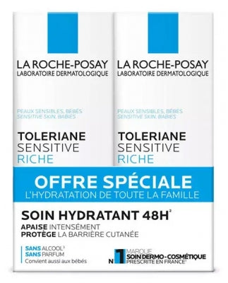 La Roche-Posay Tolériane Sensitive Riche Lot 2 X 40 Ml