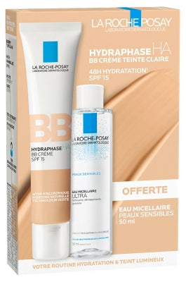 La Roche-Posay Hydraphase Ha Bb Cream Spf15 40 Ml + Free Micellar Water 50 Ml