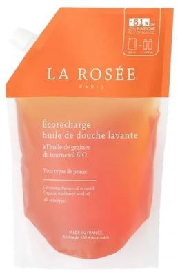 La Rosée Cleansing Shower Oil Eco-Refill 800Ml