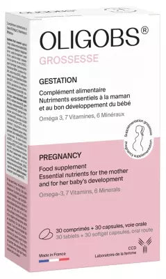 Laboratoire Ccd Oligobs Pregnancy 30 Tablets + 30 Gel-Caps