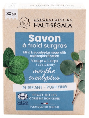 Laboratoire Du Haut-Ségala Mint Eucalyptus Soap With Cold Saponification 80G