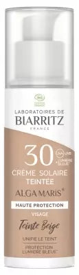 Laboratoires De Biarritz Alga Maris Organic Face Tinted Sunscreen Spf30 50Ml