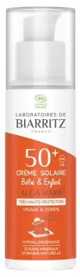 Laboratoires De Biarritz Organic Alga Maris Baby & Children Sunscreen Spf50+ 50Ml