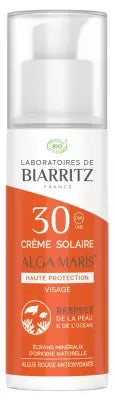 Laboratoires De Biarritz Organic Alga Maris Face Sunscreen Spf30 50Ml
