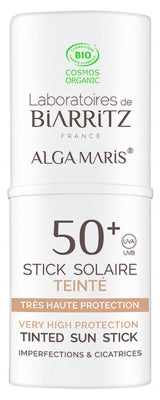 Laboratoires De Biarritz Alga Maris Tinted Sunscreen Stick Spf50+ Organic 9G