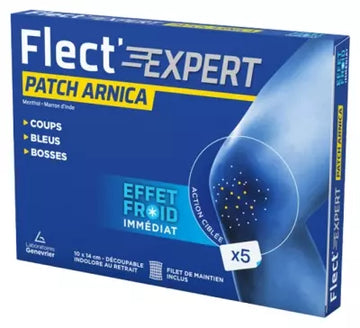 Laboratoires Genevrier Flect' Expert Arnica Patch – 5 Patches – Natural Relief for Muscle & Joint Discomfort