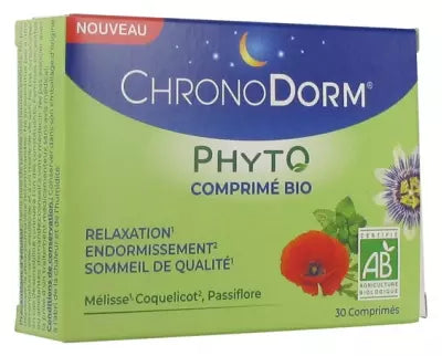 Laboratoires Iprad Chronodorm Phyto Organic 30 Tablets