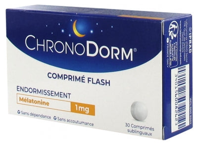 Laboratoires Iprad Chronodorm Melatonin 1Mg 30 Sublingual Tablets