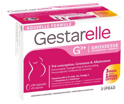 Laboratoires Iprad Gestarelle G3+ Pregnancy 90 Capsules