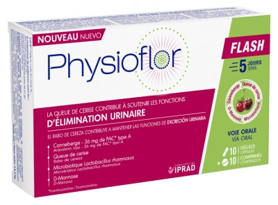 Laboratoires Iprad Physioflor Flash 10 Capsules + 10 Tablets