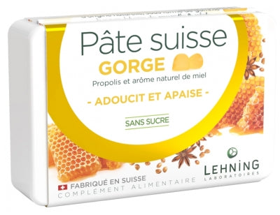 Laboratoires Lehning Pâte Suisse Throat 40 Gummies